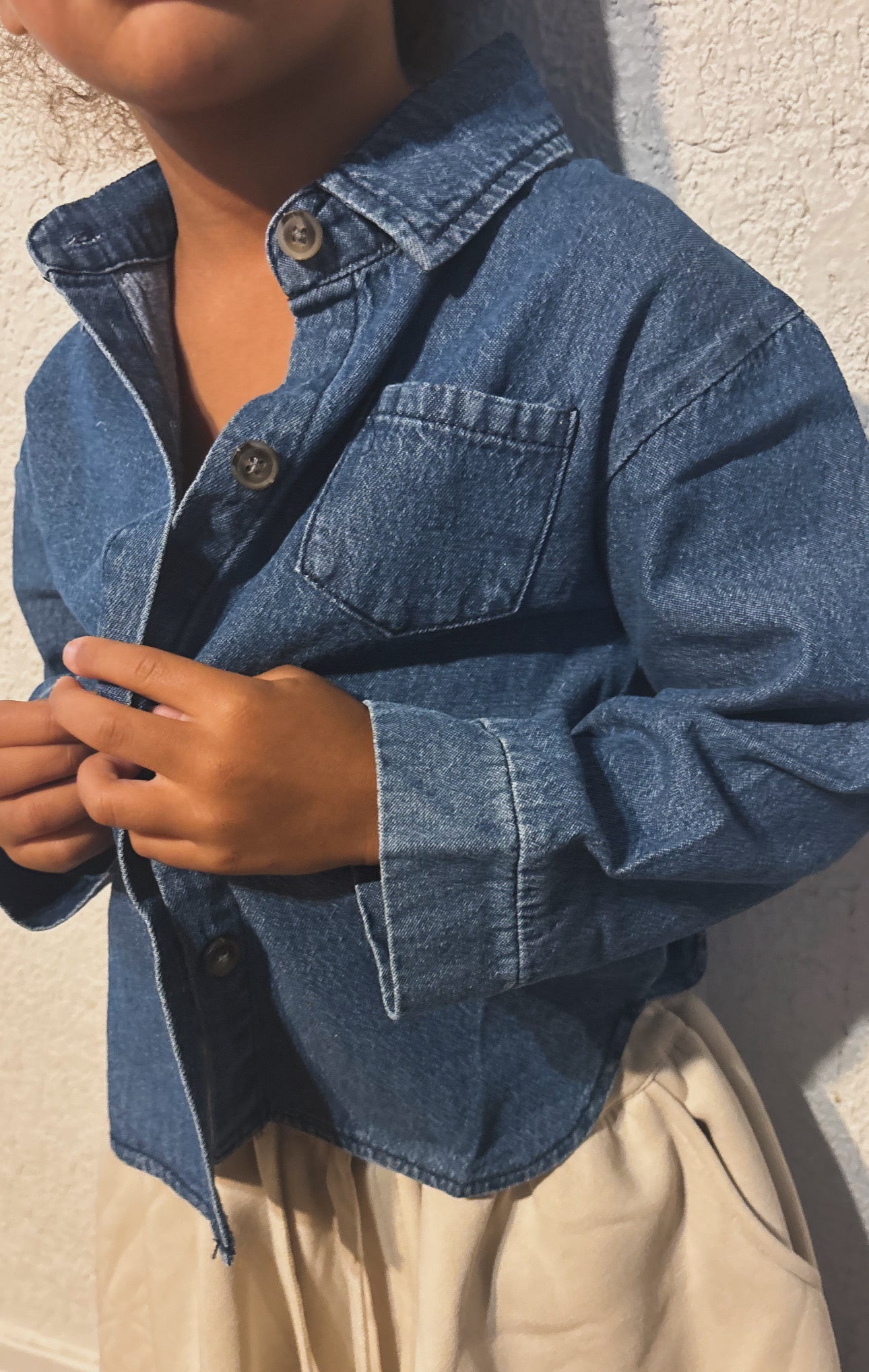the sunday denim top