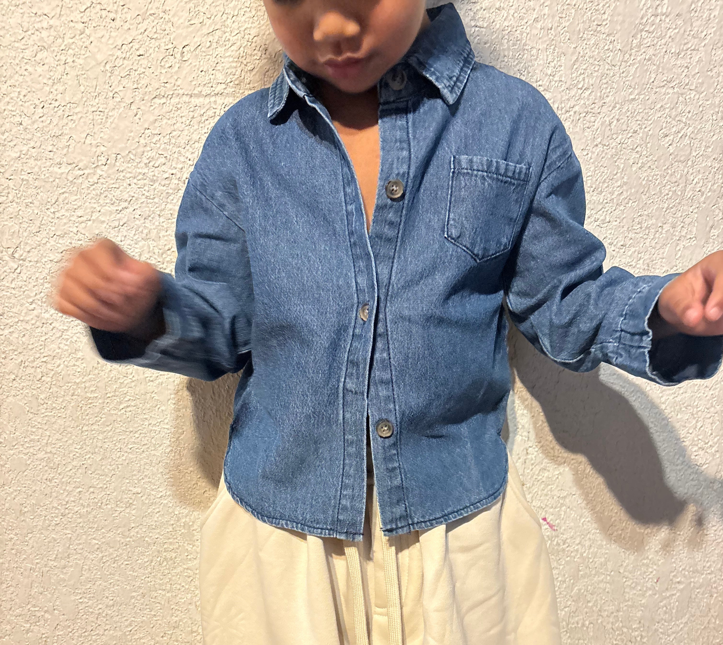 the sunday denim top