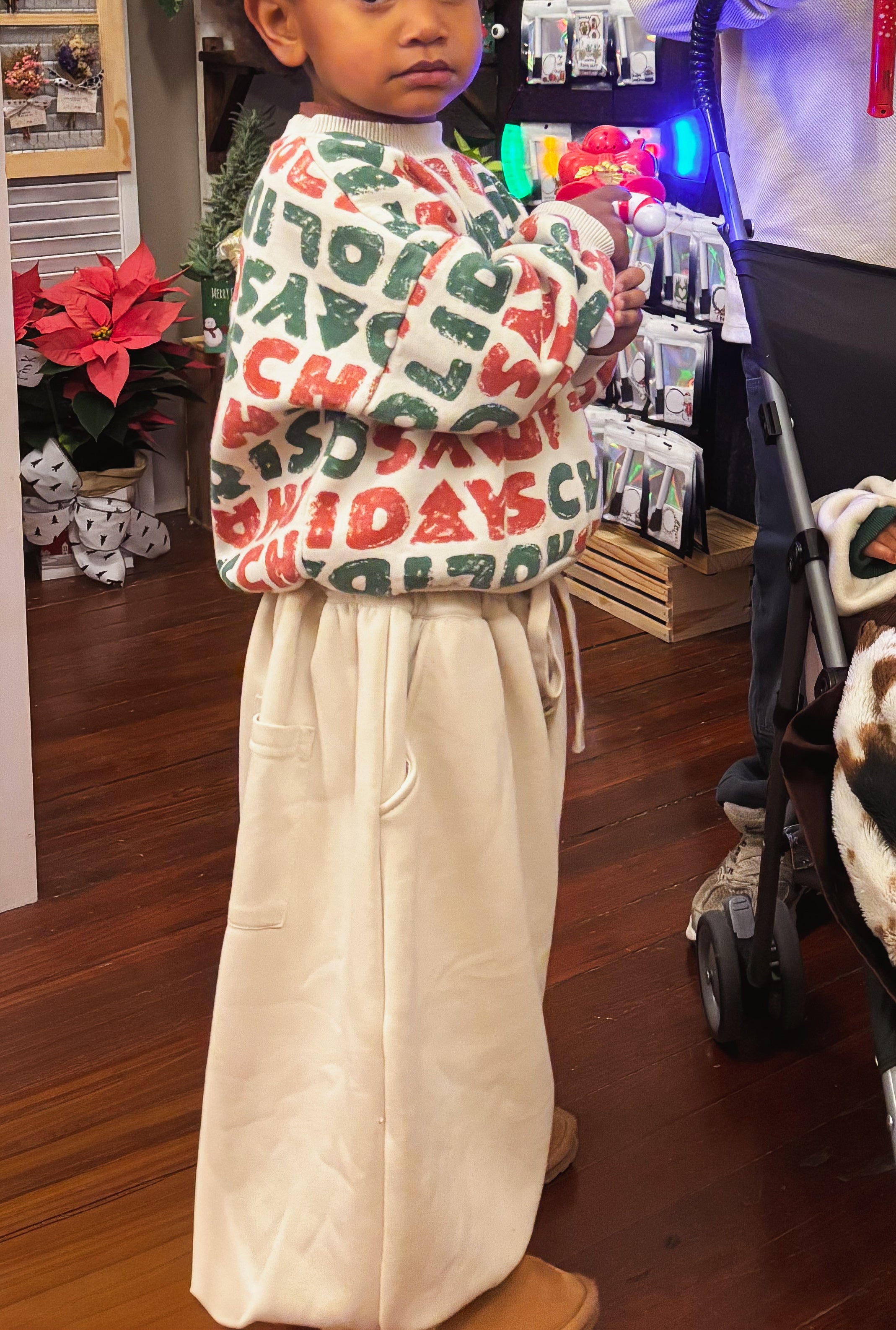 the cream cozy joggers