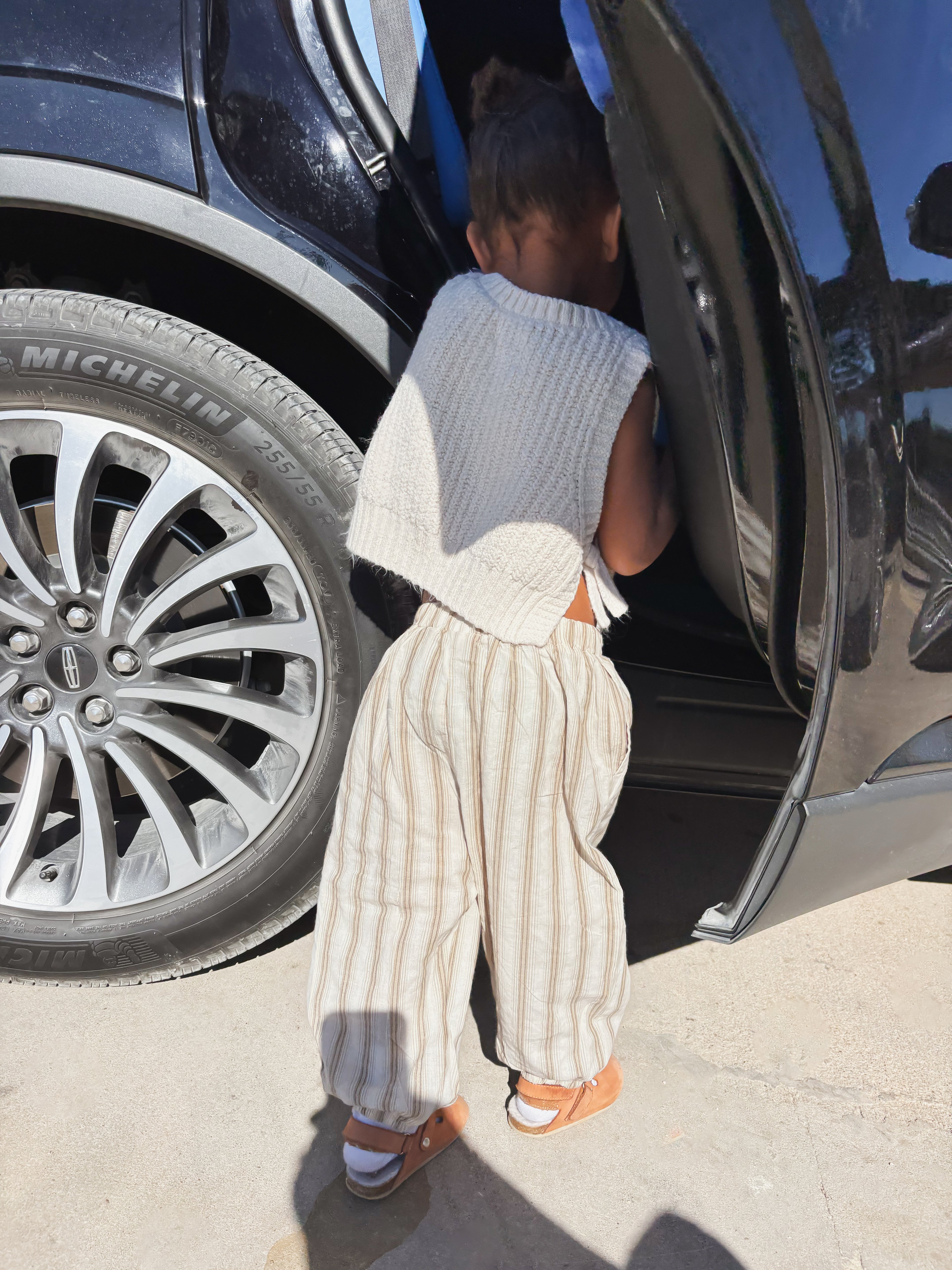 the xayli bubble stripe trousers