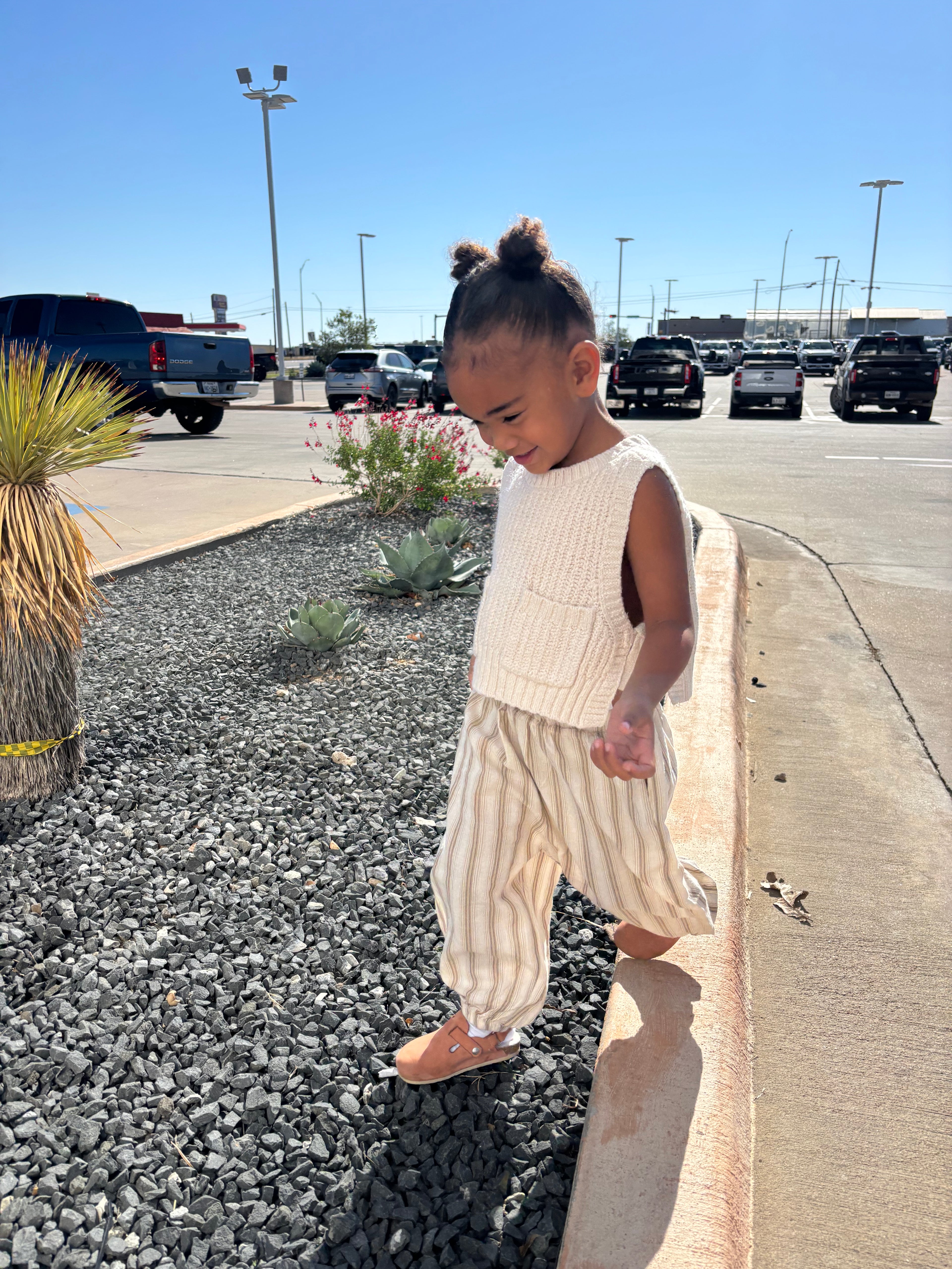 the xayli bubble stripe trousers