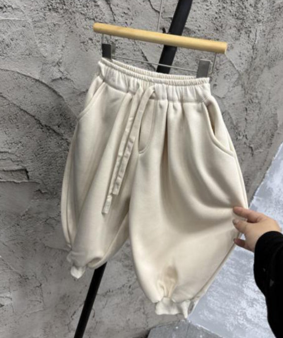 the cream cozy joggers