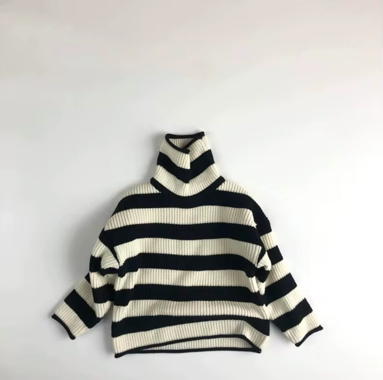 classic stripped turtleneck